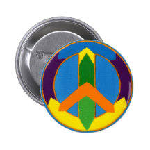 Botón - signo de la paz pin