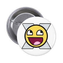 Botón sonriente impresionante pin