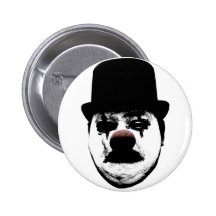 Botón triste del payaso pin