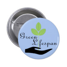 Botón verde de la vida pins