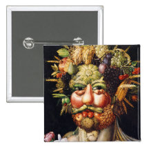 Botón: Vertumnus (retrato de Rudolf II) Pin