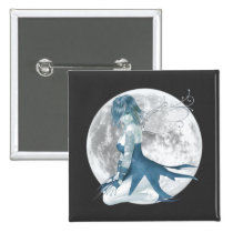 Botones de hadas de la luna (insignias) botones