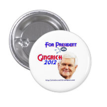Botones de la campaña de Newt Gingrich Pin