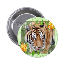 Botones decorativos del tigre pin