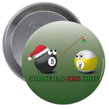 Botones del tiro del beso del navidad pin