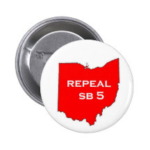 Botones del votante de Ohio SB5 de la derogación Pin