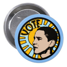 Botones del voto de Obama Sun Pin