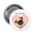 Botones personalizados personalizado del barro ama pin