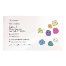 Botones que cosen tarjetas de visita de Scrapbooki