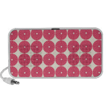 Botones texturizados disco rosado bonito de los cí altavoces de viajar