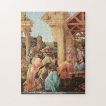 Botticelli - adoración del rompecabezas del detall