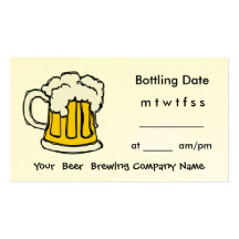 Bottle Appointment Brewing Company, barra, U-Brew Plantillas De Tarjeta De Negocio