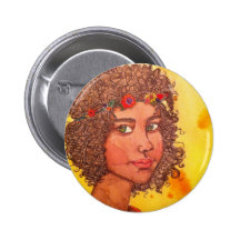 Botton Hippie Girl Boton
