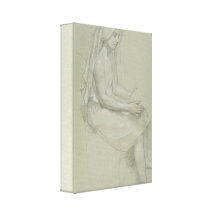 Bouguereau - estudio de un Figur femenino velado a Impresiones En Lona