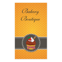 Boutique de la panadería o de la torta tarjetas de visita