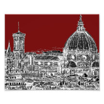Bóveda de Florencia del rojo de vino Fotografia