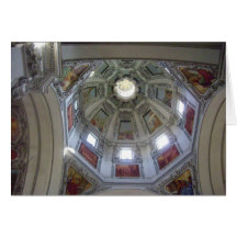 Bóveda de la iglesia tarjeta