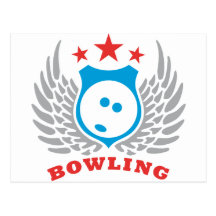 bowling postkarte