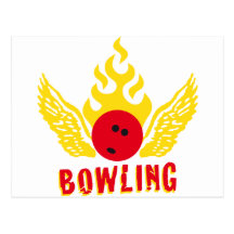 bowling postkarte