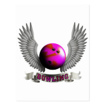 Bowling wings B Postkarten