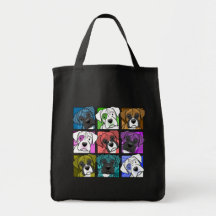 Boxeador del arte pop bolsas