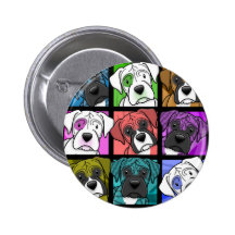 Boxeador del arte pop pin