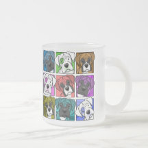 Boxeador del arte pop tazas