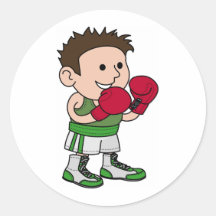 boxeador pegatinas  