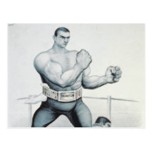 Boxeo de la CAMISETA Postales