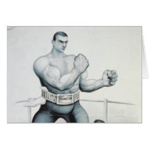 Boxeo de la CAMISETA Tarjeta