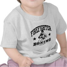 Boxeo del bombero camisetas