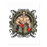 Boxeo motivado postal