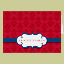 Boy scout de la tarjeta de nota de América tarjetas