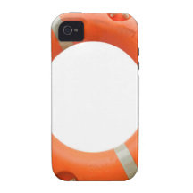 Boya de vida para el mar de la seguridad aislado iPhone 4 fundas