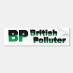 BP: Contaminador británico Pegatina De Parachoque