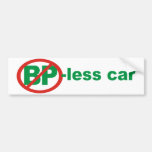 BP libera el coche Etiqueta De Parachoque