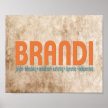{Brandi} impresión conocida del significado Impresiones