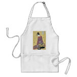 Brasero de Eishosai Choki, Ukiyoe Delantal