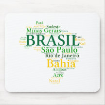 Brasil Estados e Capitais Mouse Pads