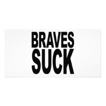 Braves chupa tarjeta fotografica personalizada