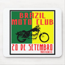 Brazil moto club mouse pad