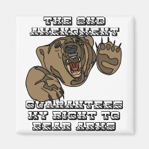 Brazos del oso imán de frigorífico