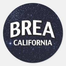 Brea California Pegatinas Redondas