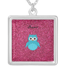 Brillo azul conocido personalizado del rosa del bú grimpola