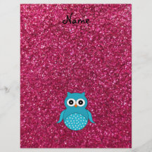 Brillo azul conocido personalizado del rosa del bú tarjetas informativas