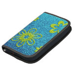 Brillo azul y encanto verde de la flor organizadores