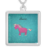 Brillo conocido personalizado de la turquesa del u collares personalizados