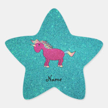 Brillo conocido personalizado de la turquesa del u pegatinas forma de estrellaes personalizadas