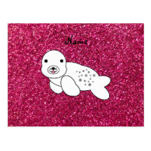 Brillo conocido personalizado del rosa de cría de  tarjeta postal