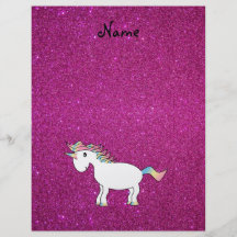 Brillo conocido personalizado del rosa del unicorn tarjeta publicitaria